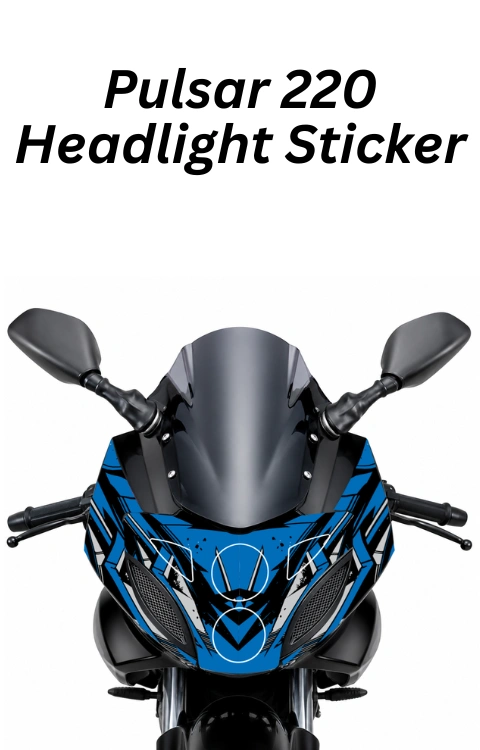 Pulsar 220 Headlight Sticker | Made in Premium Gloss Vinyl with FPF (Fade Protection Film), Waterproof, Precut Sticker, Pack of 1